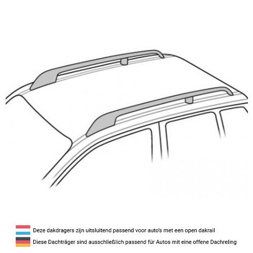 Dakdragers Volkswagen Passat Variant Stationwagon 2001 t/m 2005