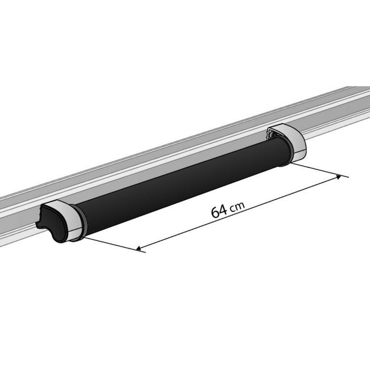 Opsteekrol voor Aluminium dakdragers Nordrive 64 cm