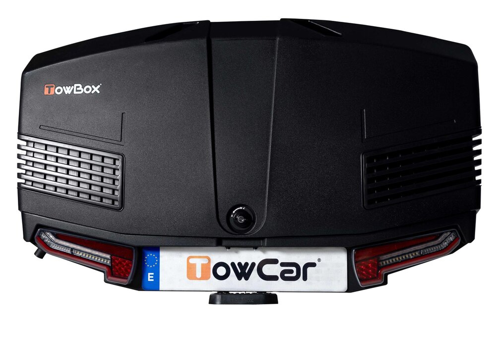 Towbox V3 Urban Zwart Grijs 400 liter trekhaakbagagebox