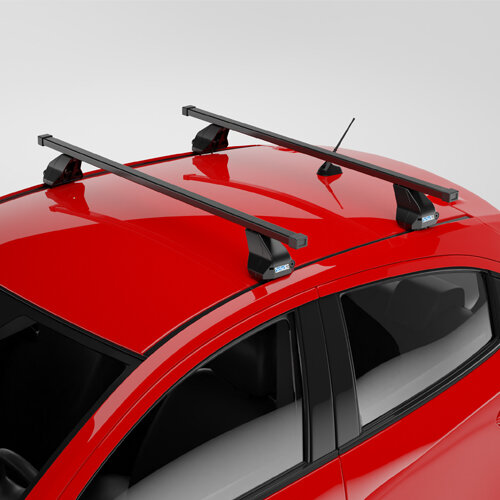 Dakkoffer Artplast 400 liter antraciet/carbon + dakdragers Volkswagen Caddy Life / Maxi Life Bestelwagen 2015 t/m 2021