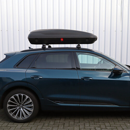 Dakkoffer ArtPlast 400 Liter antraciet/carbon + Dakdragers Volkswagen Passat Alltrack (B8) Stationwagon vanaf 2014