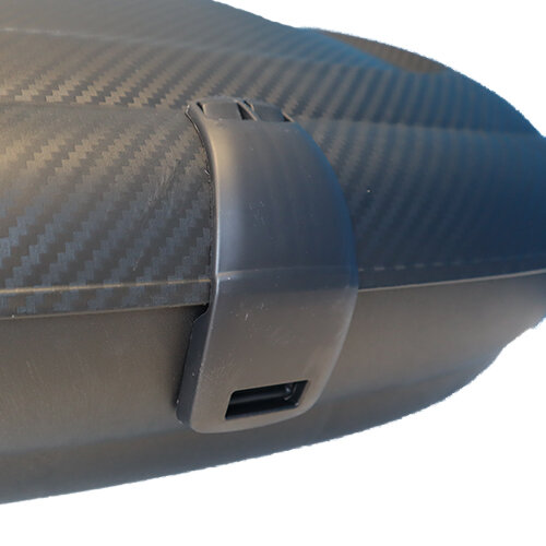 Dakkoffer Artplast 400 liter antraciet/carbon + dakdragers Kia Picanto 5 deurs hatchback vanaf 2017