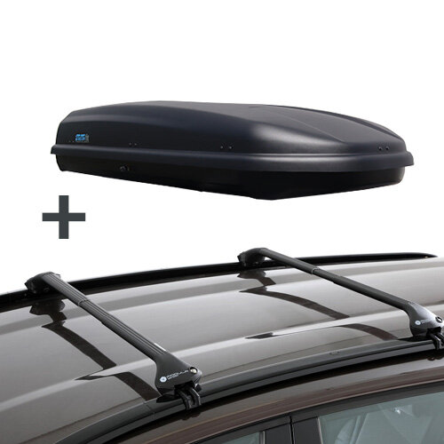 Dakkoffer PerfectFit 500 Liter + Dakdragers Seat Ibiza  ST Wagon (6J/6P) Stationwagon 2010 t/m 2015