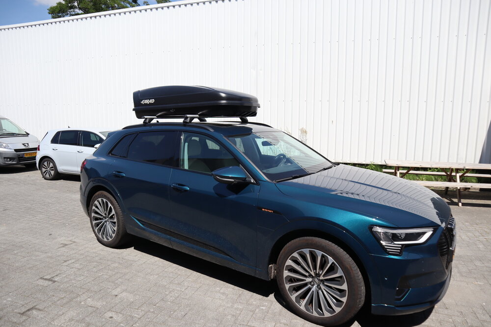 Dakkoffer Farad Koral N20 mat zwart 480 Liter + dakdragers Audi A6 Avant (C7) Stationwagon 2012 t/m 2018