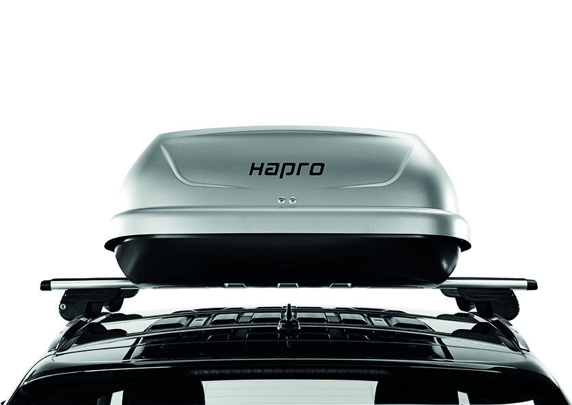 Hapro Traxer 6.6 Zilver 410L dakkoffer + Dakkoffer tassenset PerfectFit