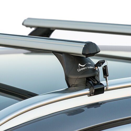 Dakkoffer Hapro Traxer 6.6 Antraciet + dakdragers Lexus NX vanaf 2015 voor gesloten dakrail