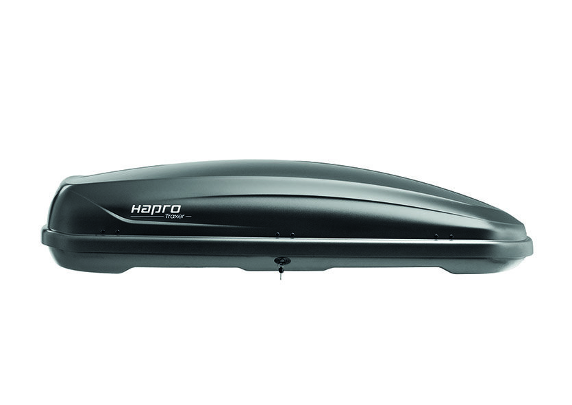 Dakkoffer Hapro Traxer 6.6 Antraciet + dakdragers Volvo XC90 vanaf 2015 voor gesloten dakrail