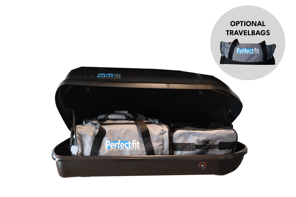 Dakkoffer PerfectFit 400 Liter + Dakdragers BMW 2 Serie Grand Tourer (F46) Stationwagon vanaf 2015