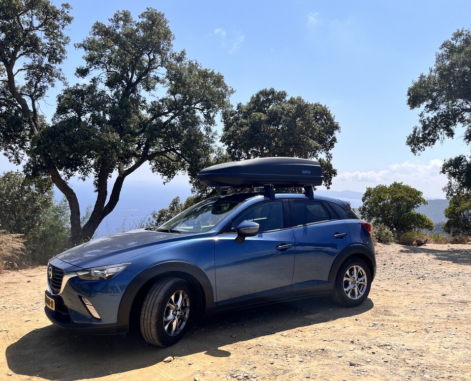 Dakkoffer PerfectFit 440 Liter + Dakdragers Lexus UX SUV vanaf 2018