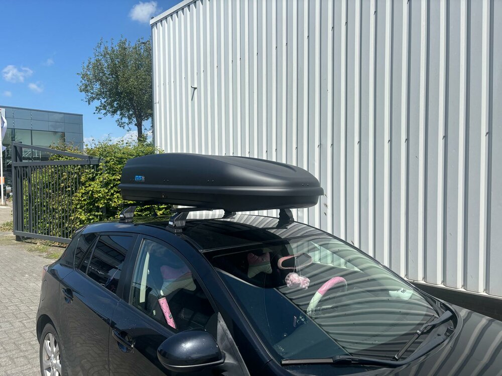 Dakkoffer PerfectFit 440 Liter + dakdragers Bmw X5 (F15) 2014 t/m 2018 voor gesloten dakrail