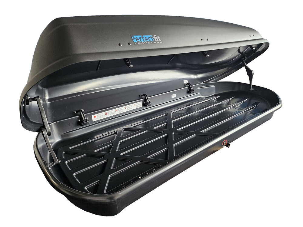 Dakkoffer PerfectFit 440 Liter + dakdragers Citroen C5 X SUV vanaf 2021 voor gesloten dakrail