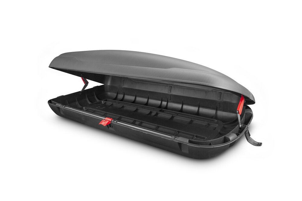 Dakkoffer ArtPlast 400 liter antraciet/carbon + dakdragers Seat Tarraco vanaf 2019 voor gesloten dakrail