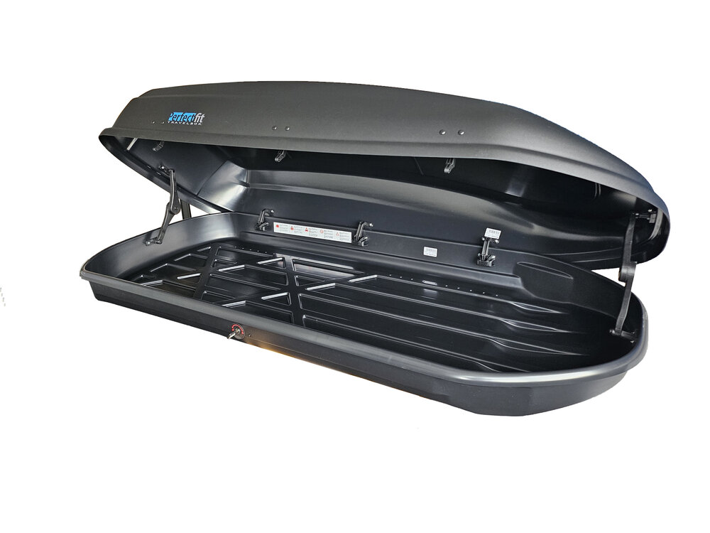 Dakkoffer PerfectFit 440 Liter + dakdragers Bmw 2-Serie Active Tourer (F45) 2014 t/m 2021 voor gesloten dakrail