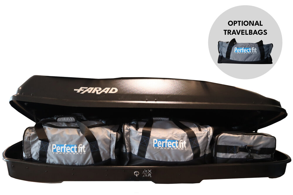 Dakkoffer Farad Marlin 680 hoogglans Zwart 680 liter