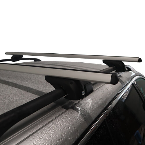 Dakkoffer ArtPlast 400 liter antraciet/carbon + dakdragers PerfectFit Jaguar X-Type Stationwagon 2003 t/m 2009