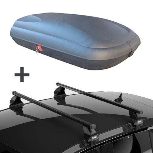 ArtPlast dakkoffer 320 liter + PerfectFit dakdragers Jaguar XF 2015 t/m 2020