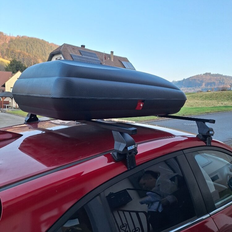 ArtPlast dakkoffer 320 liter + PerfectFit dakdragers Tesla Model S 2012 t/m 2017