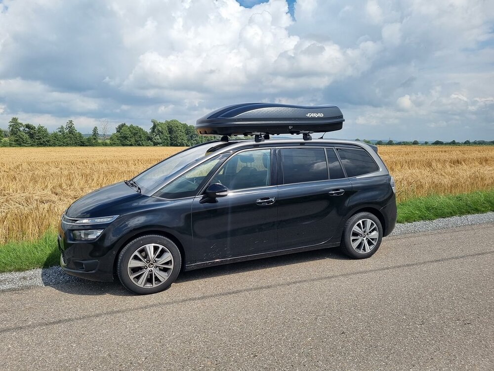 Dakkoffer Farad Marlin 680 Zwart mat 680 liter grootste van NL
