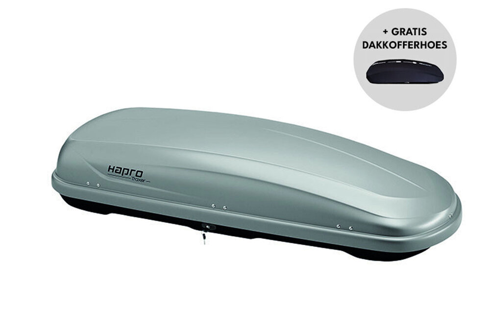 Hapro dakkoffer Traxer 6.6 410 liter - Zilver