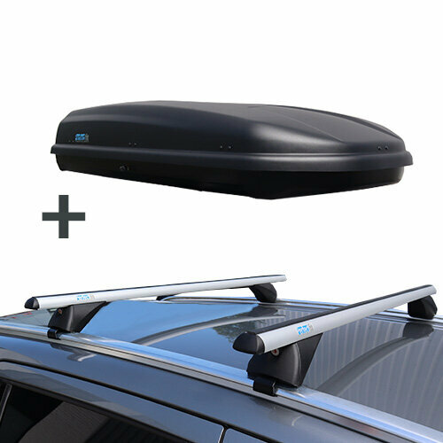 PerfectFit dakkoffer 500 liter + PerfectFit dakdragers BMW X5 2007 t/m 2013