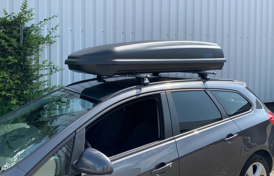 PerfectFit dakkoffer 500 liter + PerfectFit dakdragers BMW X5 2007 t/m 2013