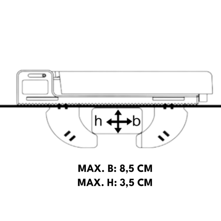 Farad dakkoffer Marlin N7 680 liter - Mat zwart