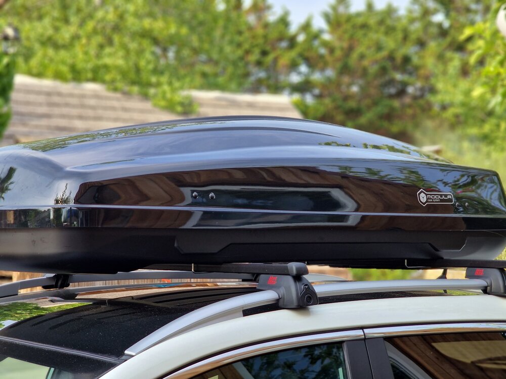 Modula dakkoffer Ciao 430 liter + Nordrive dakdragers Renault Espace 05/2015 t/m 07/2020