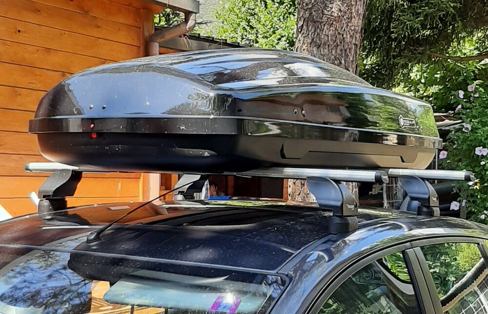 Modula dakkoffer Ciao 430 liter + Nordrive dakdragers Renault Espace 08/2020 t/m 03/2023