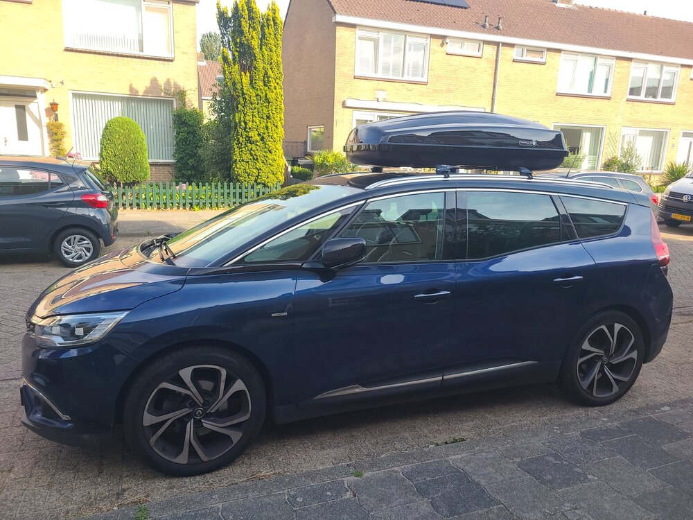 Modula dakkoffer Ciao 430 liter + Nordrive dakdragers Renault Espace 08/2020 t/m 03/2023