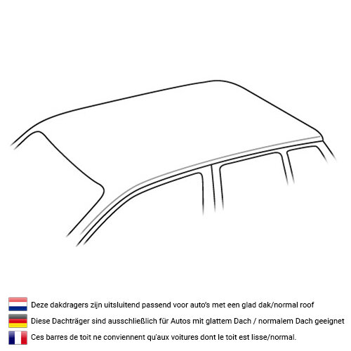 ArtPlast dakkoffer 400 liter + PerfectFit dakdragers Hyundai Ioniq 5 - 5 deurs hatchback vanaf 2021
