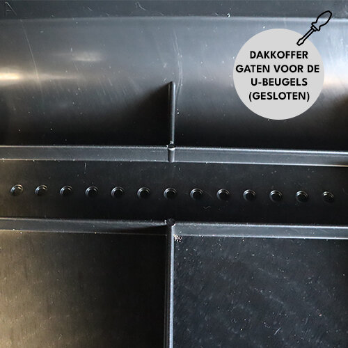 ArtPlast dakkoffer 400 liter + PerfectFit dakdragers Kia Cee&#039;d (zonder glazen dak) 5 deurs hatchback vanaf 2018