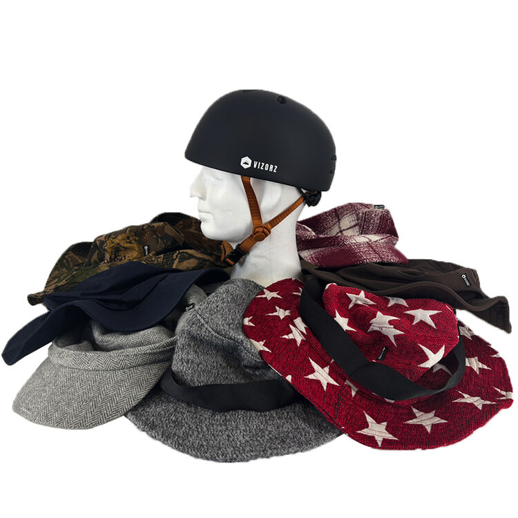 Vizorz SwitchCap fietshelm - Woolly cherry cap