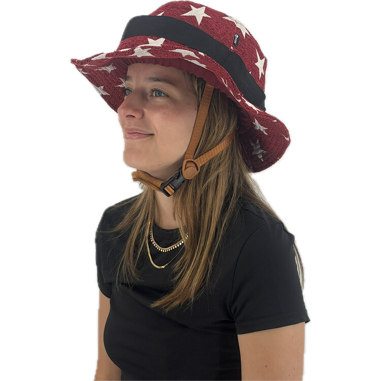 Vizorz SwitchCap fietshelm - Red stars stylish