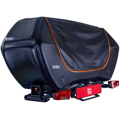 Mont Blanc Senja trekhaakkoffer 300 liter + Mont Blanc Sarek fietsendrager