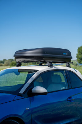 Dakkoffer PerfectFit 400 Liter + dakdragers Peugeot 1007 5 deurs hatchback 2005 t/m 2009