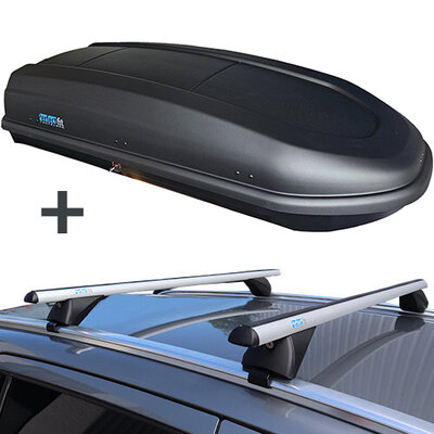 PerfectFit dakkoffer 440 liter + PerfectFit dakdragers Ford S-Max 2015 t/m 2023