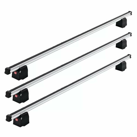 Dakdragers Nissan Primastar L1-L2/H1 09/2002 t/m 05/2014 set van 3 aluminium