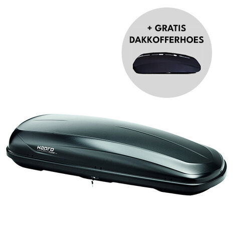 Hapro Traxer 8.6 Anthracite 530 liter Skibox dakkoffer