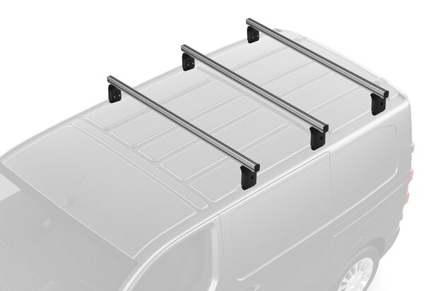 Dakdragers Ford Tourneo IV Coustom - L1,L2 vanaf 2013 set van 3 aluminium