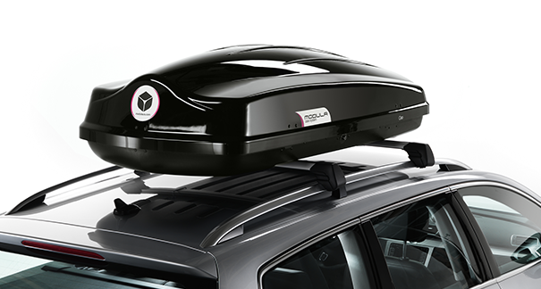 Dakkoffer Modula Ciao 430 Liter + Dakdragers Seat Ibiza  ST Wagon (6J/6P) Stationwagon 2010 t/m 2015