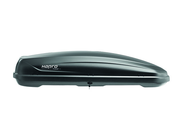 Dakkoffer Hapro Traxer 6.6 Antraciet + dakdragers Jaguar F-Pace vanaf 2016 voor gesloten dakrail