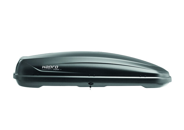 Dakkoffer Hapro Traxer 6.6 Antraciet + dakdragers Peugeot 5008 vanaf 2017 voor gesloten dakrail