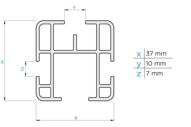 Dakdragers Mercedes Classe V (W639) 2003 t/m 2014 set van 4 aluminium