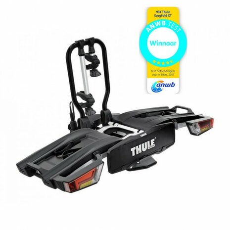 Fietsendrager voor 2 fietsen Thule EasyFold XT 2 Testwinnaar