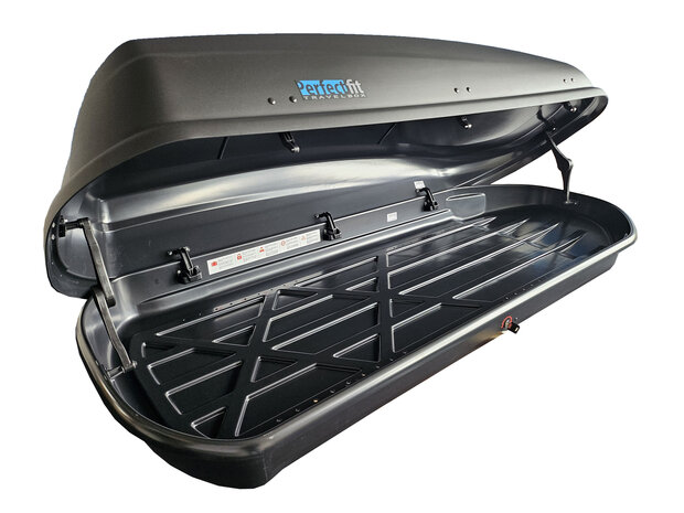 Dakkoffer PerfectFit 440 Liter + dakdragers Bmw 2-Serie Active Tourer (F45) 2014 t/m 2021 voor gesloten dakrail