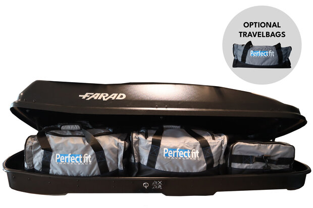 Dakkoffer Farad Marlin 680 hoogglans Zwart 680 liter