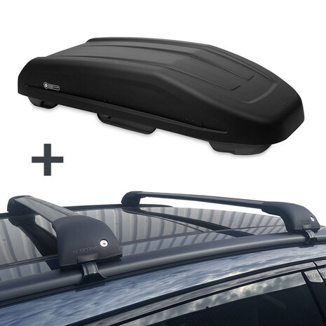 Modula dakkoffer Evo 550 liter + Nordrive dakdragers Renault Espace vanaf 2023