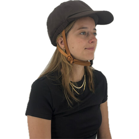 Vizorz SwitchCap fietshelm - Brown base cap