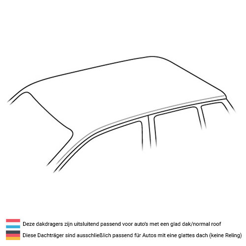 Dakdragers Peugeot 107 5 deurs hatchback 2005 t/m 2014