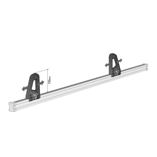 Ladingsteunen voor stalen dragers Nordrive 110 mm